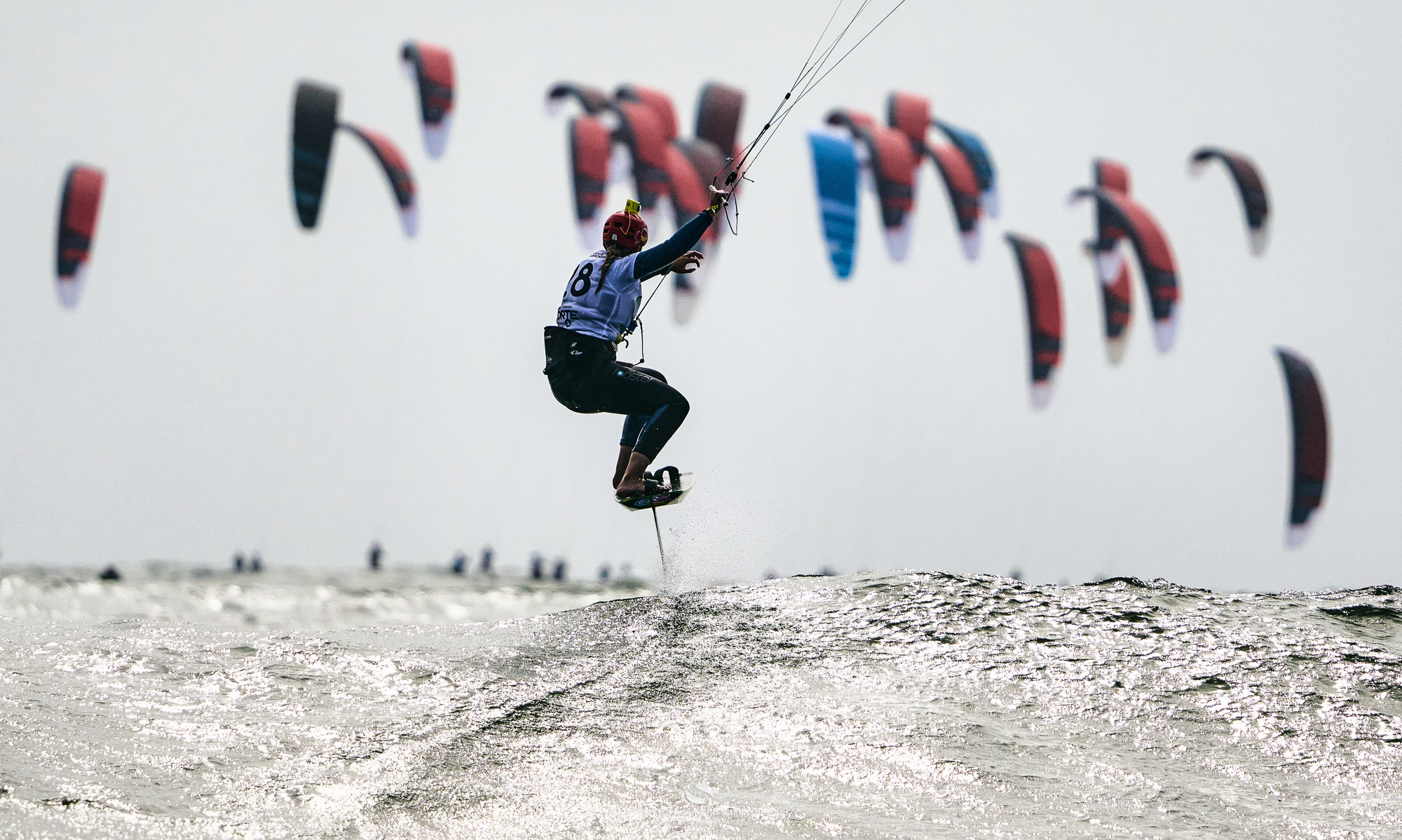 Atlantic storms bring dramatic opening day at Formula Kite Worlds