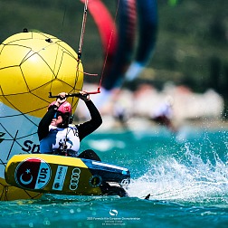 © IKA media/Robert Hajduk: Local star Derin Atakan [TUR] shines on home waters