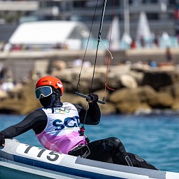 © Nikos Alevromytis: Max Maeder moved in the lead after placing third in the only race of the day