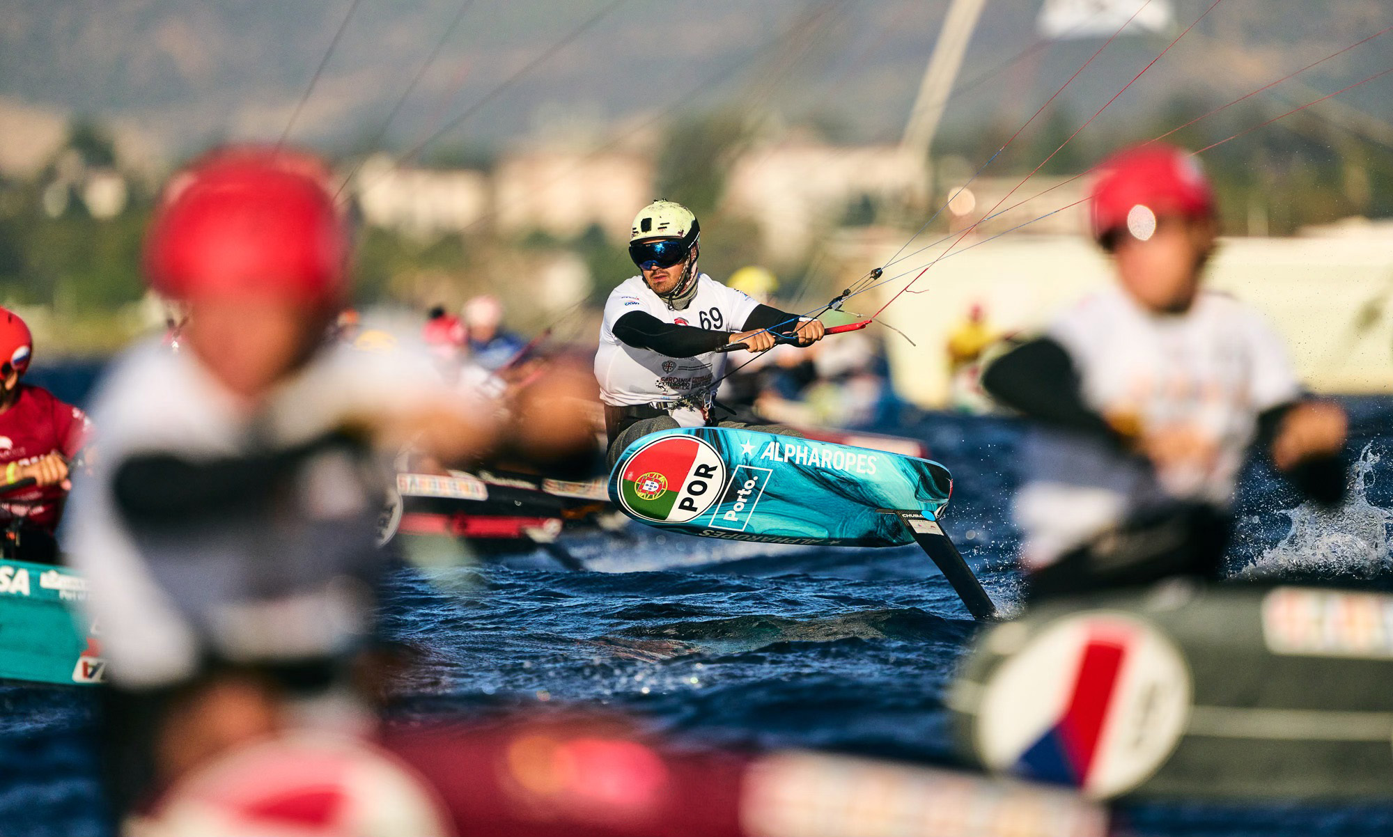 Formula Kite's elite land in Portugal for 2026 World Championships © IWSA media/Robert Hajduk; Tomás Pires de Lima (POR) home fans' favourite